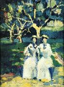 Kazimir Malevich Two Women in a Gardenr oil painting reproduction